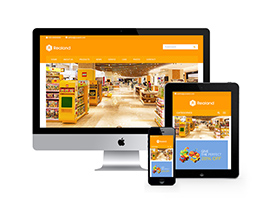 食品百貨英文外貿類網站模板(自適應手機端)