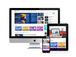 自媒體運營培訓推廣類網站pbootcms模板(自適應手機端)