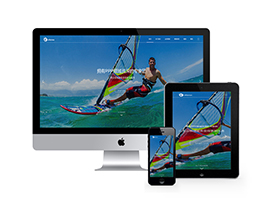 網站建設推廣優化設計類網站織夢模板(自適應手機端)