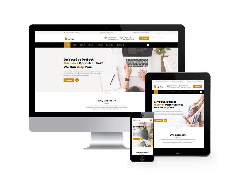 商業顧問類網站HTML靜態模板