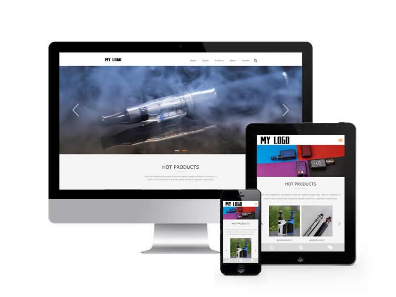 外貿電子產品類網站pbootcms模板(自適應手機端)