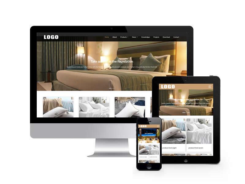 客房酒店英文外貿(mào)類網(wǎng)站pbootcms模板(自適應(yīng)手機(jī)端)