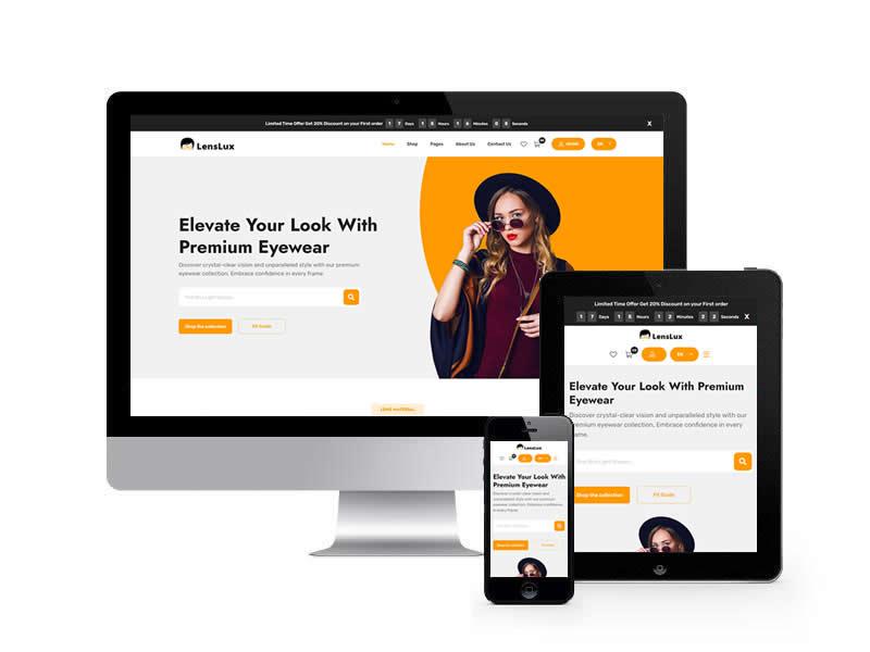 眼睛商城類網(wǎng)站HTML靜態(tài)模板